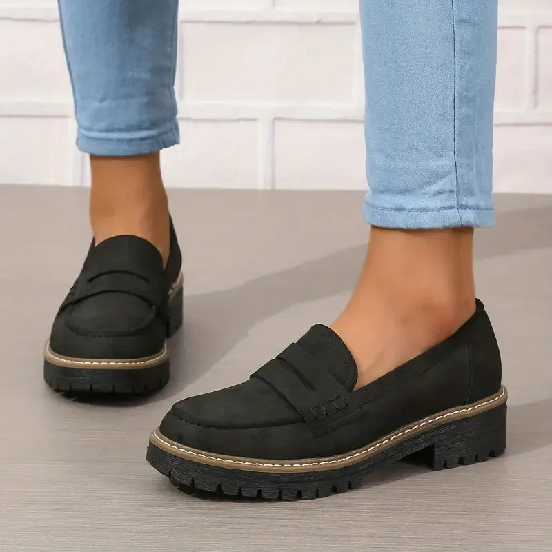 Mocassins Orthopédique avec Semelle Crantée