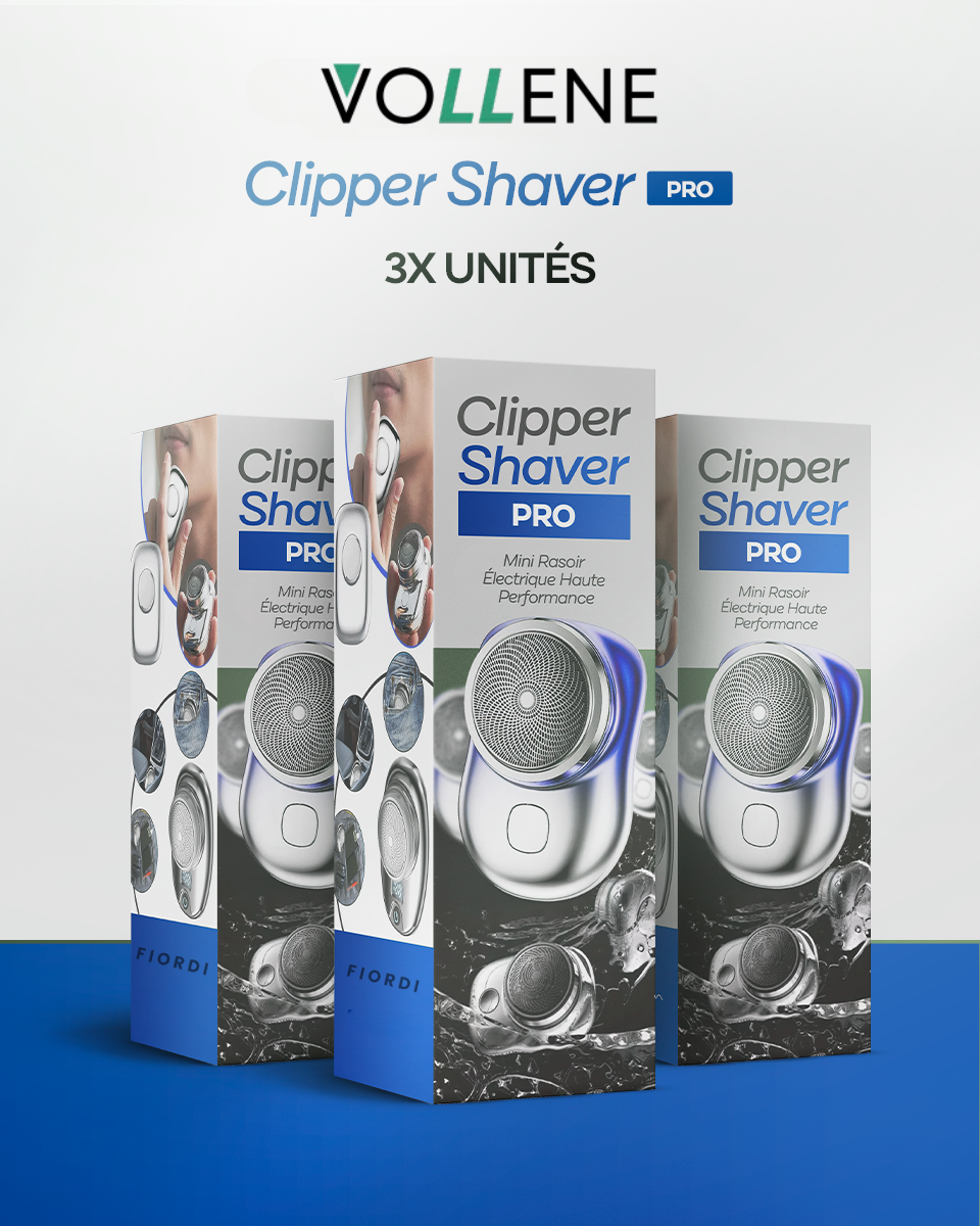 Clipper Shaver PRO - Super Rasoir Électrique Portable