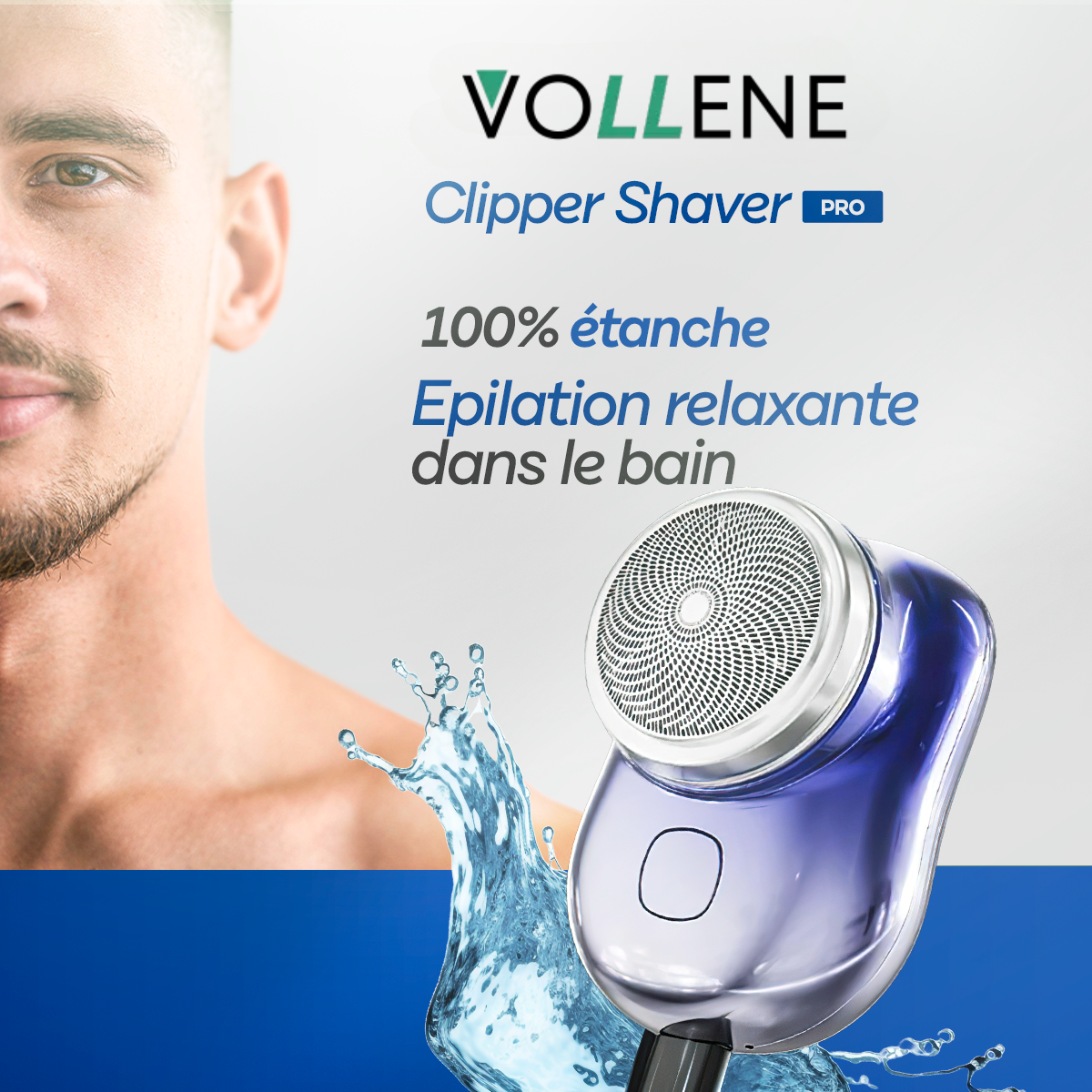 Clipper Shaver PRO - Super Rasoir Électrique Portable